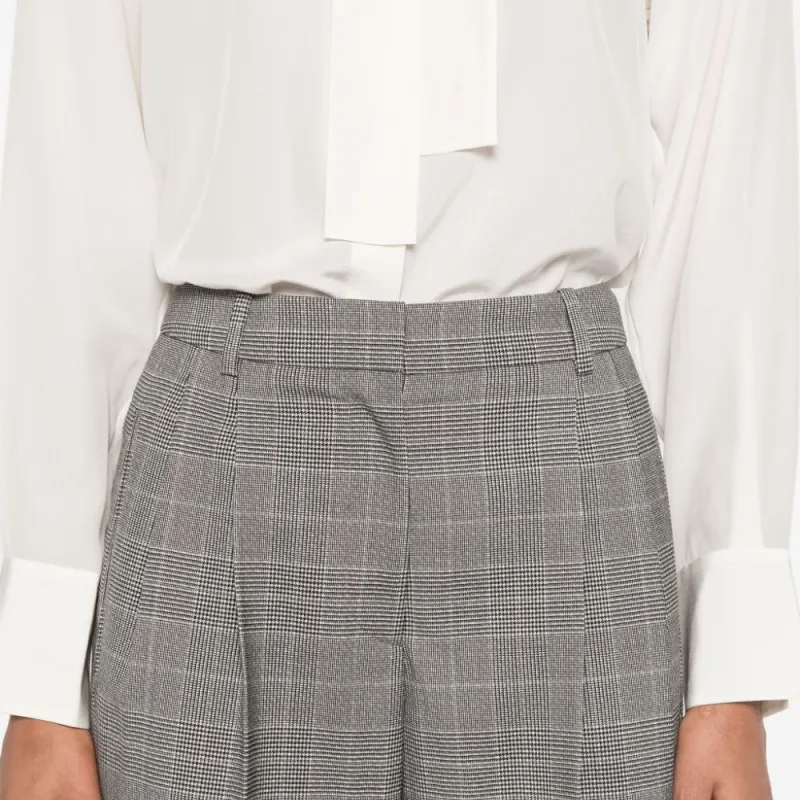 HUGO BOSS Prince Of Wales Tapered Leg Trousers-4