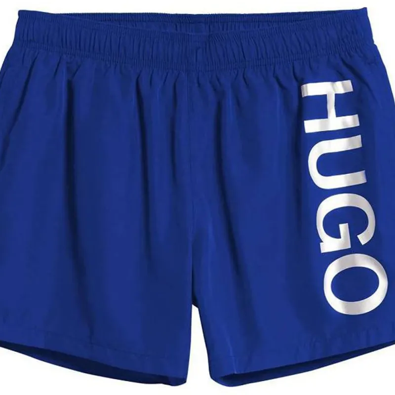 HUGO BOSS Abas Metallic Logo print Swim Shorts-4