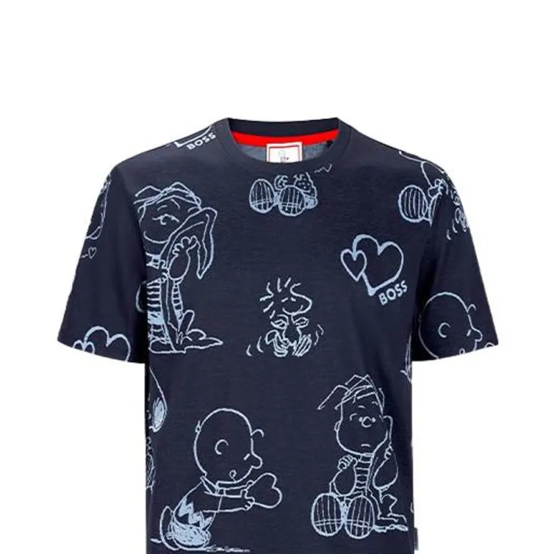 HUGO BOSS SS22 T Shirt Unisex Blue-2