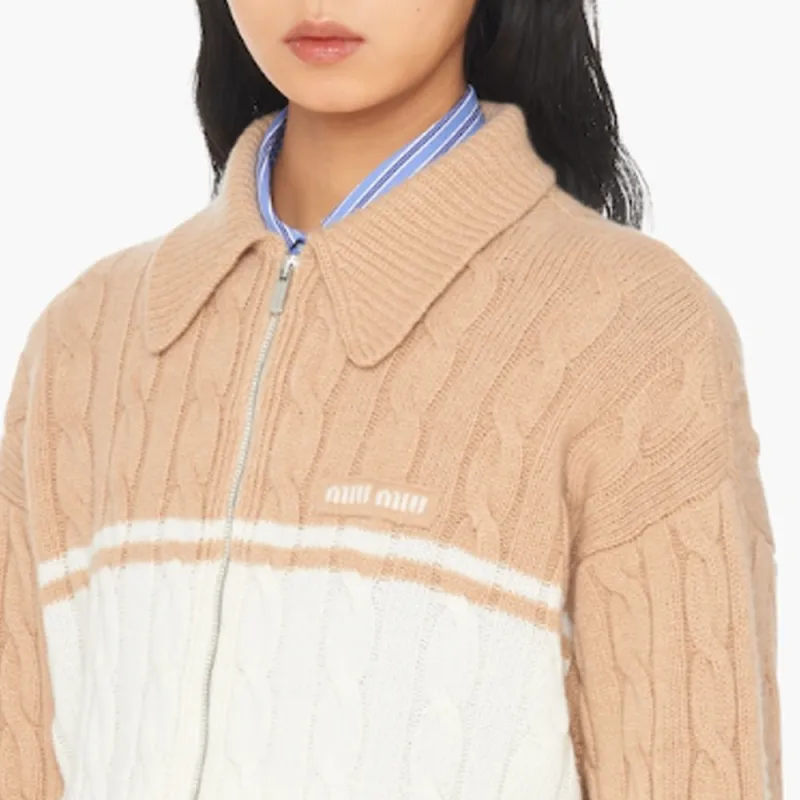 MIU MIU FW22 Knitwear Women's Brown-4