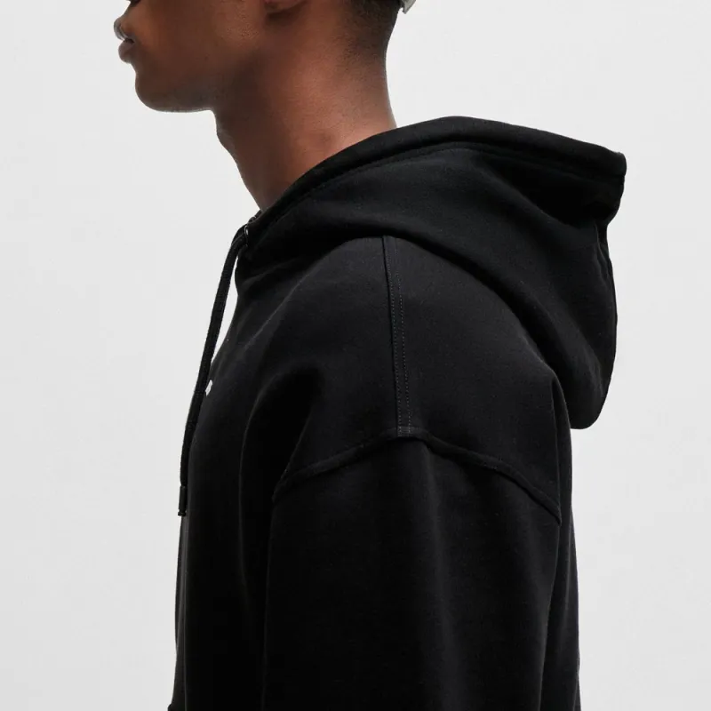 HUGO BOSS Logo Rubberised Drawstring Hoodie-4