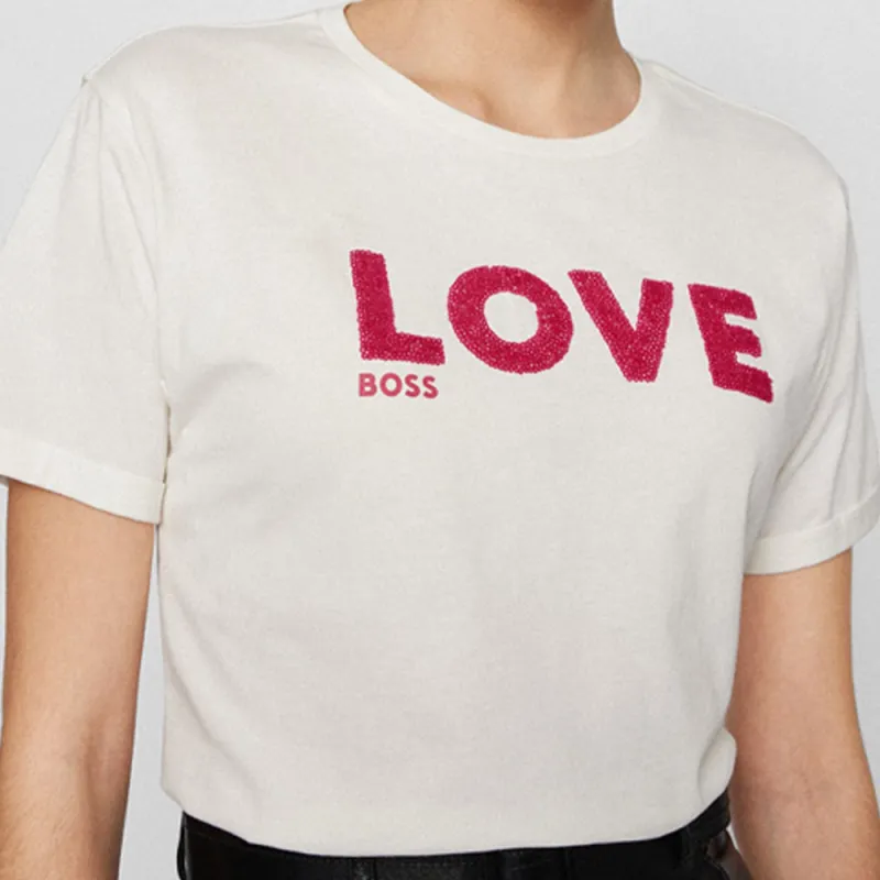 HUGO BOSS T Shirts Women's White-4