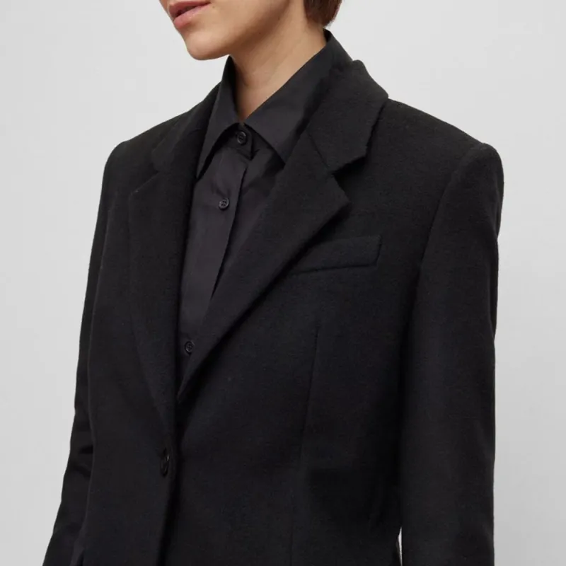 HUGO BOSS Coats Women's Black-4