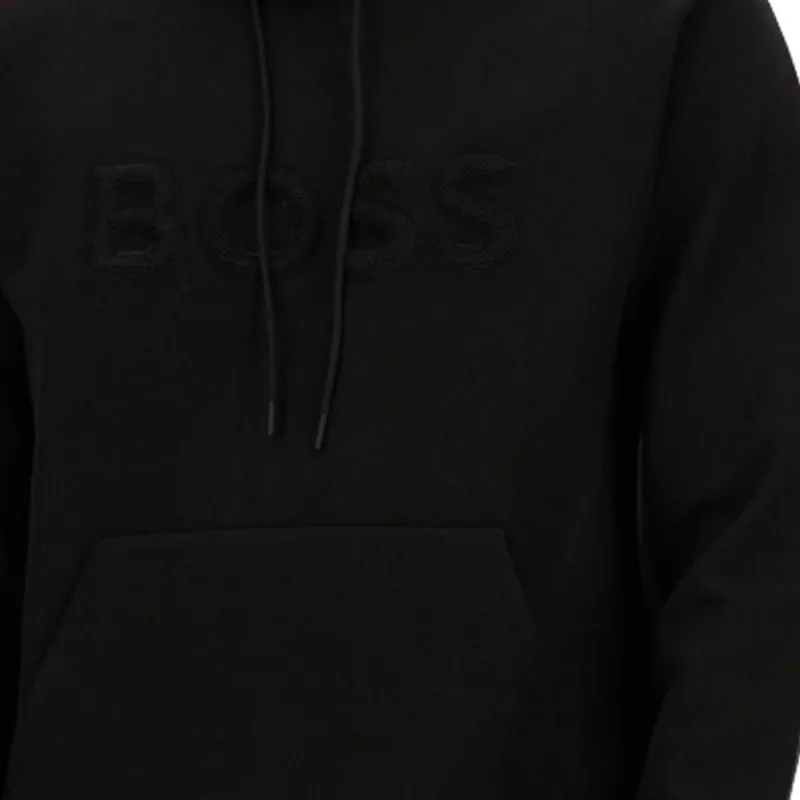 HUGO BOSS Logo 3D Detailed Hoodie-3