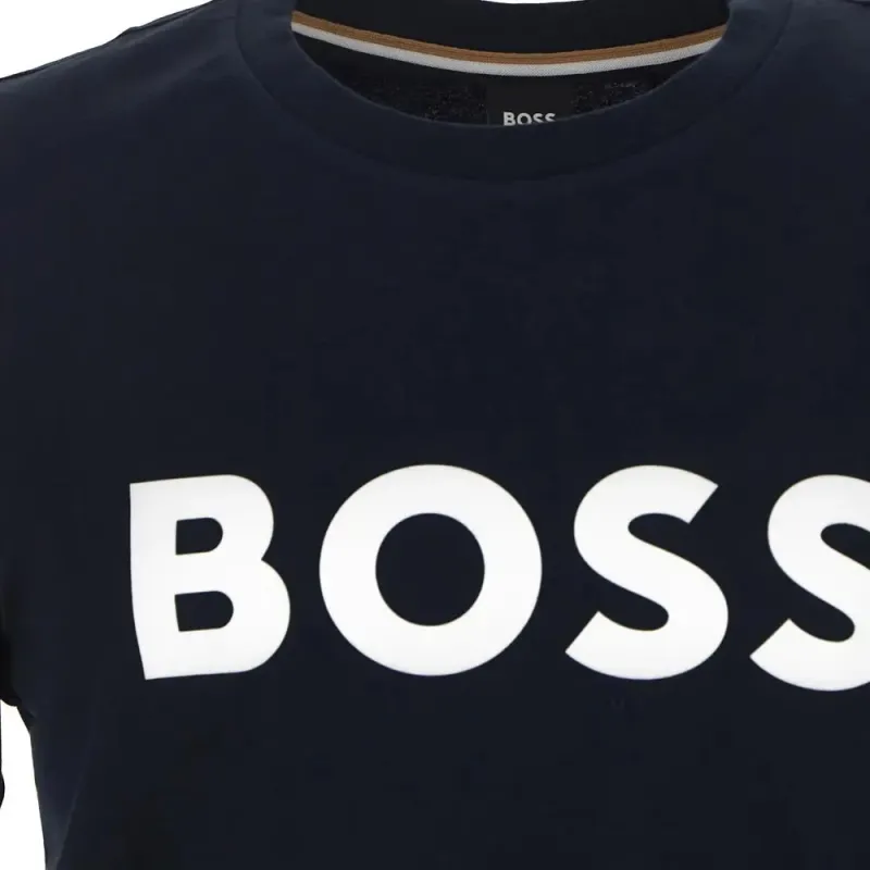 HUGO BOSS Logo Printed Crewneck T Shirt-2
