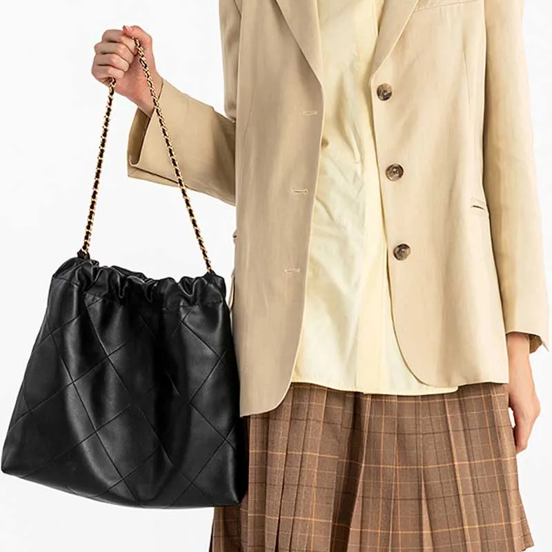 VANESSA HOGAN Microfiber Synthetic Leather Casual Crossbody Bag Shoulder Bag Tote Regular Women's Black-3