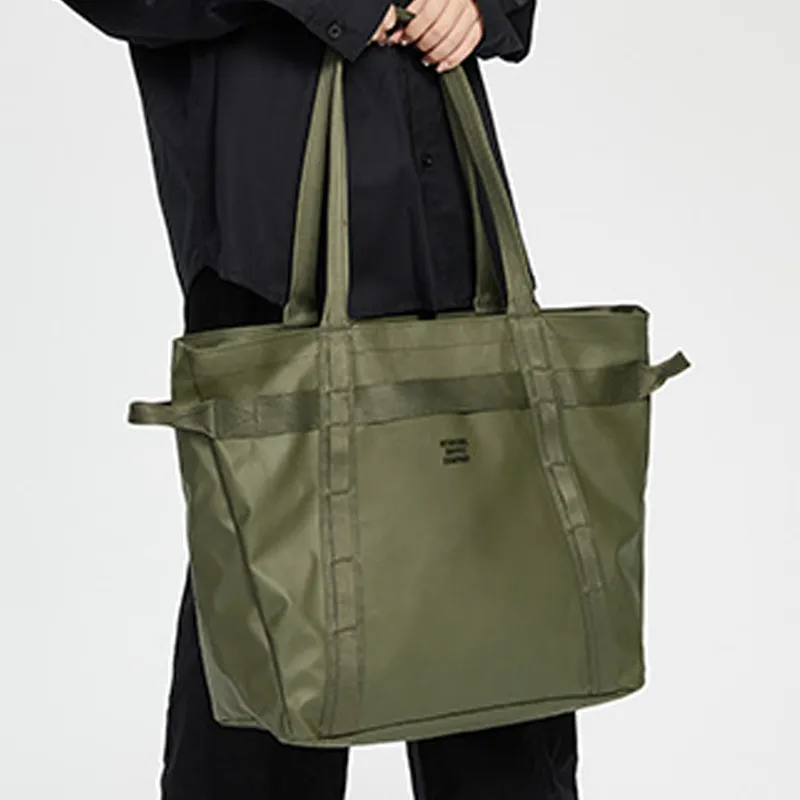 Herschel Recycled Material Handbag Shoulder Bag Tote Large Size Unisex Evergreen Ivy Green-4