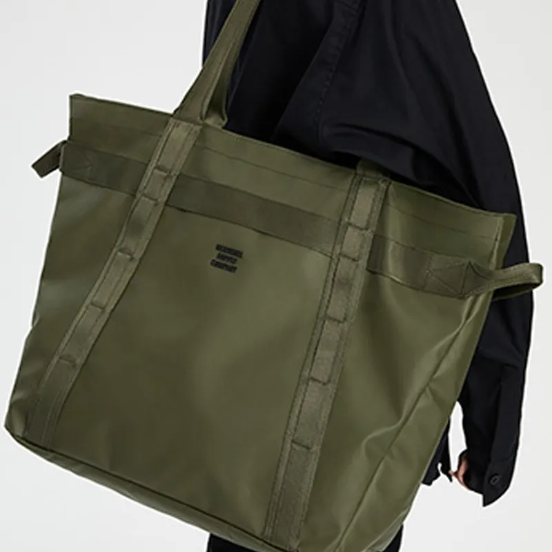 Herschel Recycled Material Handbag Shoulder Bag Tote Large Size Unisex Evergreen Ivy Green-3