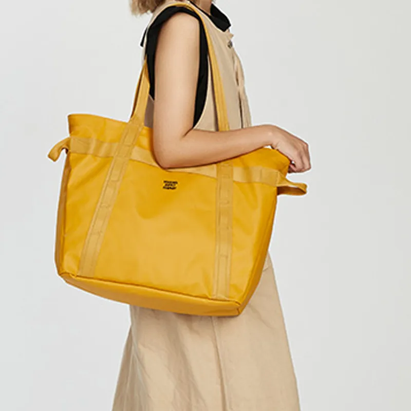 Herschel Recycled Material Handbag, Shoulder Bag, Tote Tubas Unisex Copper Yellow-4