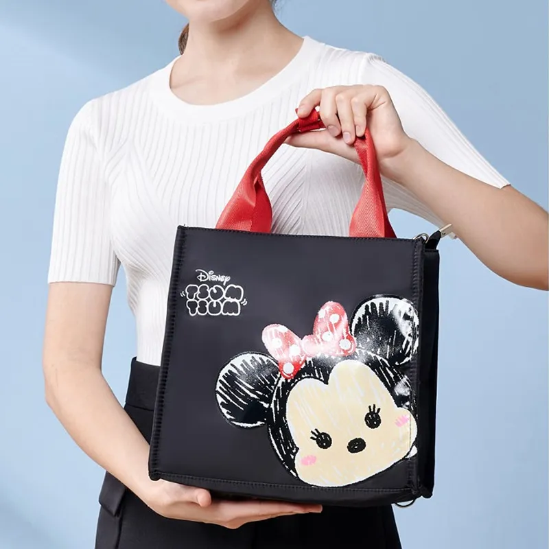 Disney Polyester Shoulder Bag Unisex Black/Green-2