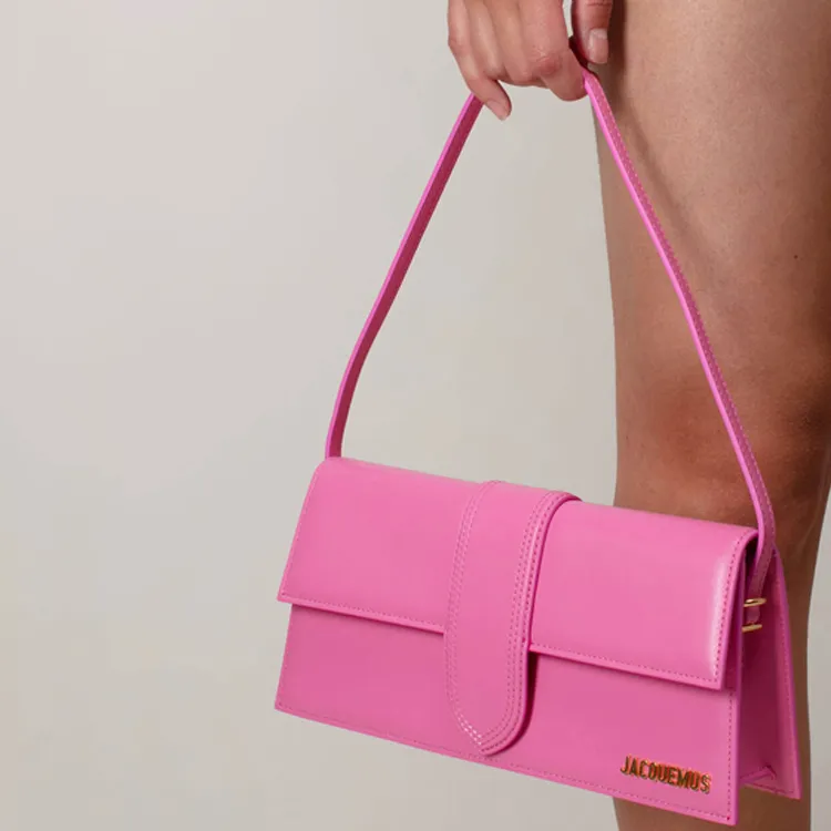 Jacquemus Leather Shoulder Bag Crossbody Bag Women's Pink-5