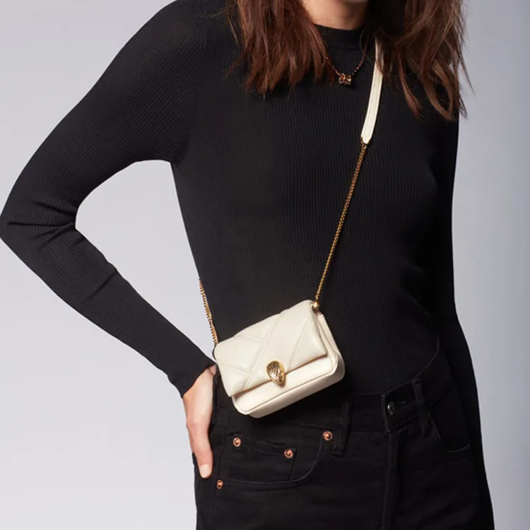 BVLGARI Serpenti Cabochon Calfskin Shoulder Bag Crossbody Bag Mini Women's Ivory White-8