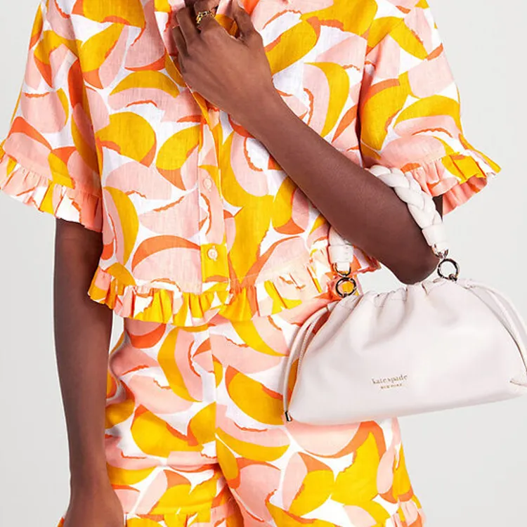 Kate Spade Meringue Lambskin Handbag Shoulder Bag Crossbody Bag Women's White-4