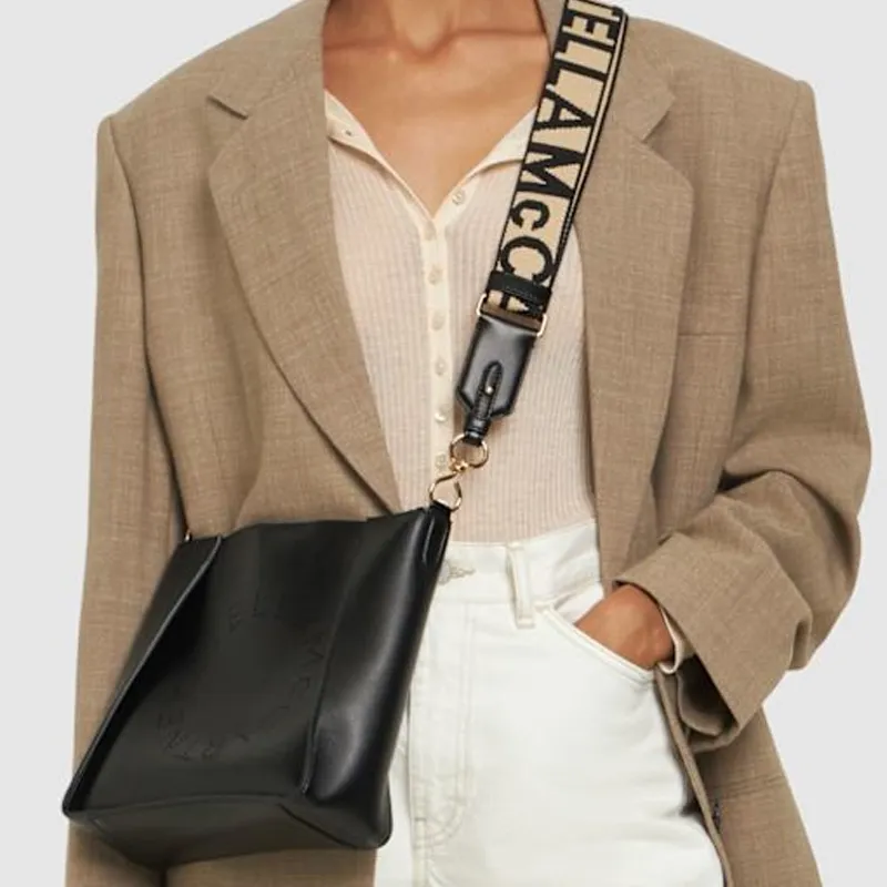 Stella McCartney Polyurethane Shoulder Bag, Crossbody Bag Mini Women's Black-4