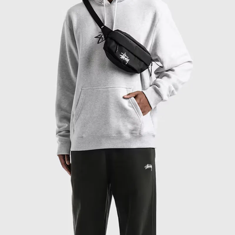 Stussy Nylon Crossbody Bags Fanny Pack Regular Unisex Black-4