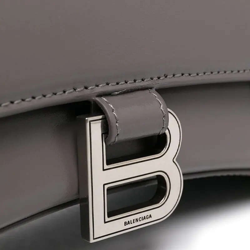 Balenciaga Hourglass Top Handle Bag Small Grey-4