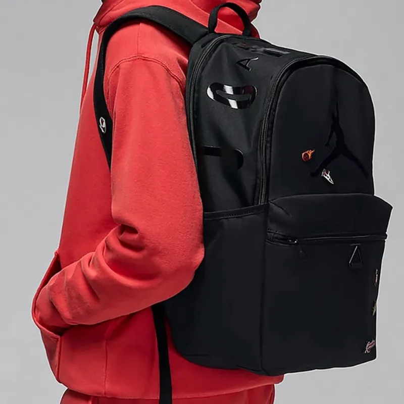 Jordan Polyester Backpack Regular Unisex Black-4