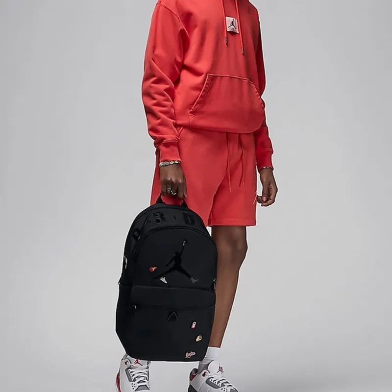 Jordan Polyester Backpack Regular Unisex Black-5