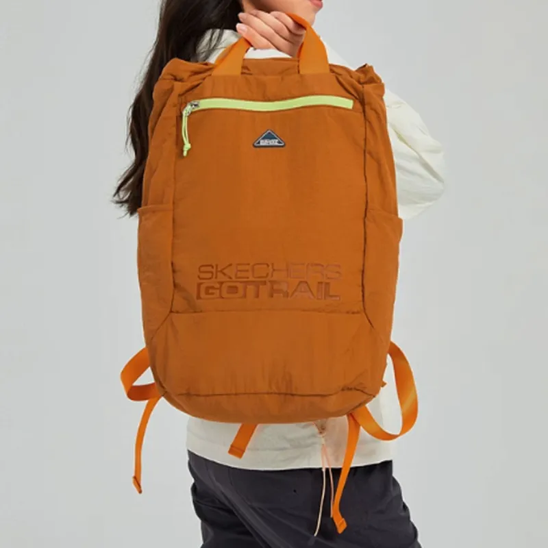 Skechers Fabric Portable Backpack Regular Unisex Orange-4