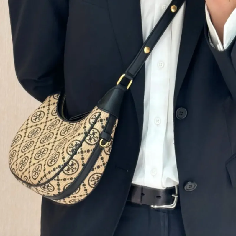 TORY BURCH Polyester Handbag Shoulder Bag Women's Black-3