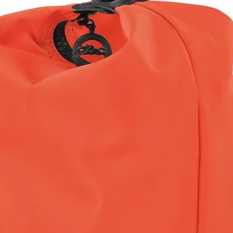 LONGCHAMP Le Pliage Canvas With Leather Canvas Bag Bucket Bag Storage Bag Handbag Clutch Women's Orange-4