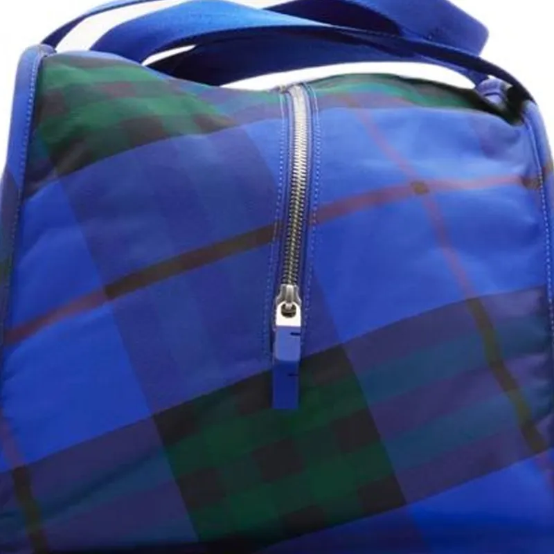 Burberry Polyamide Portable One Shoulder Travel Bag Men's Blue Green-5