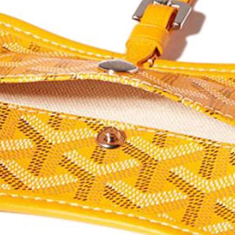GOYARD Chien Gris Canvas With Leather Pet Bag Merch Unisex Yellow-4