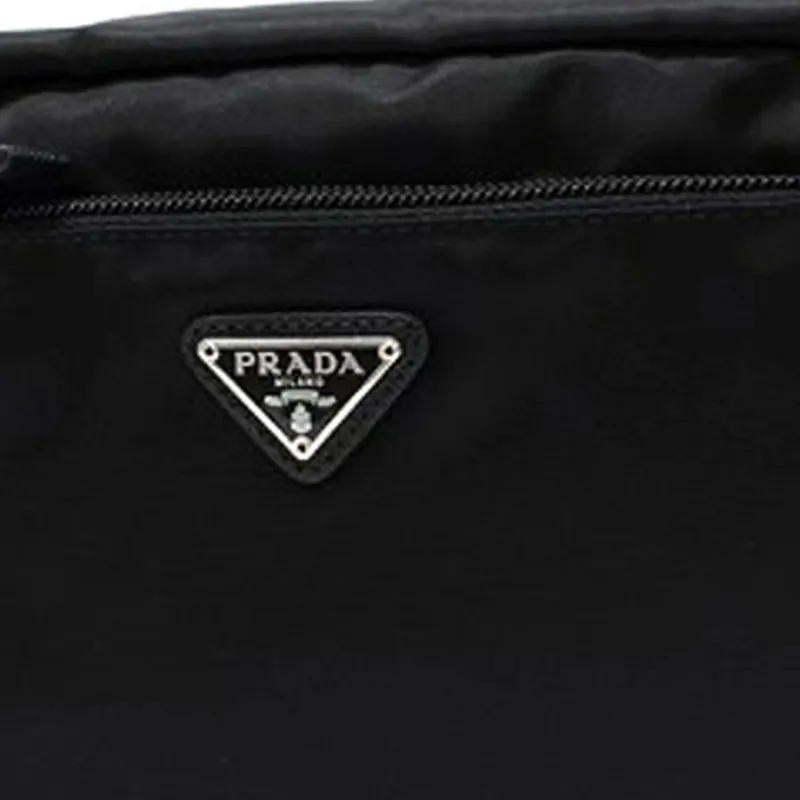 PRADA Nylon Makeup Bags Clutches Women's Black-1
