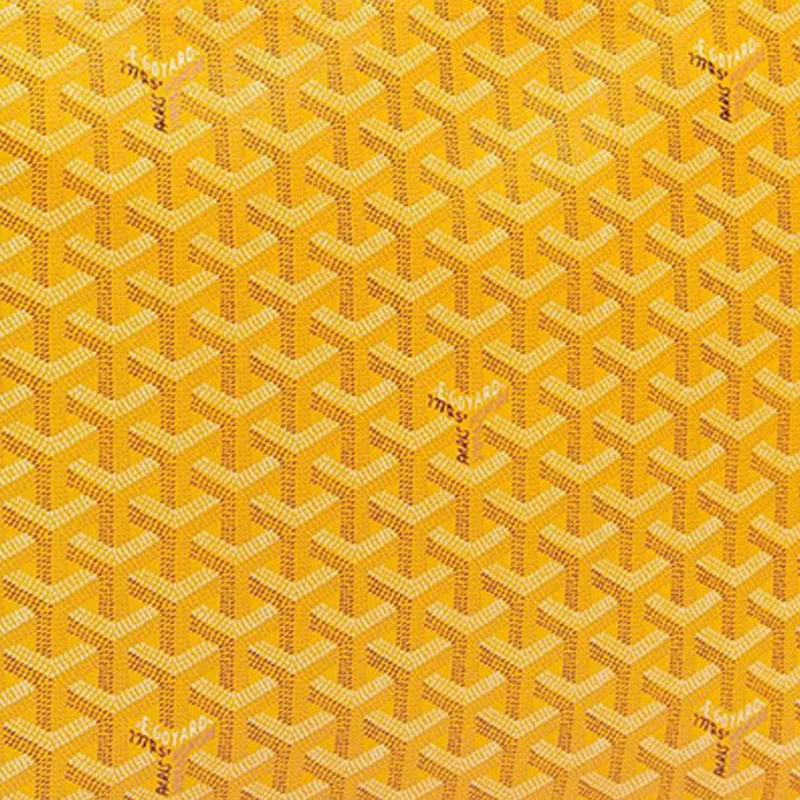 GOYARD SENAT Canvas With Leather Wallet Toiletry Bag Clutch Unisex Yellow-3