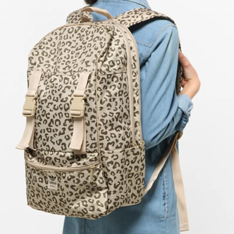 Adidas Polyester Backpack Regular Unisex Leopard Print-5