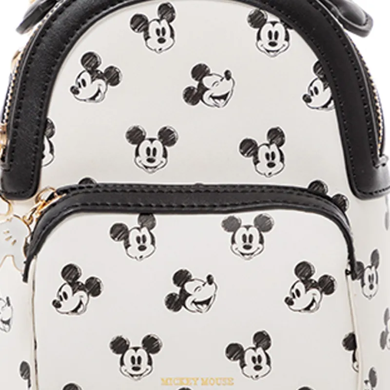 Disney Cotton Crossbody Bag Backpack Mini Women's White-4