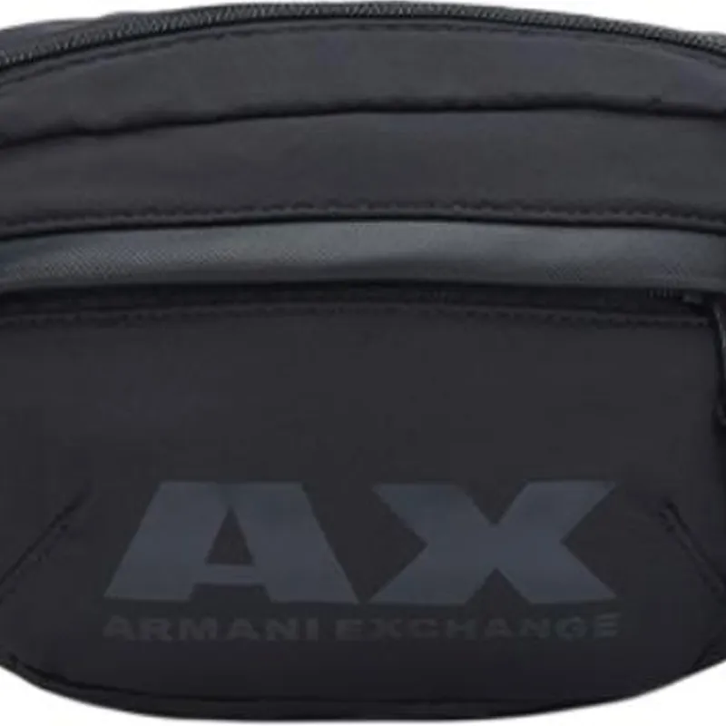 ARMANI EXCHANGEAE Fabric Fanny Pack Men's Black-4