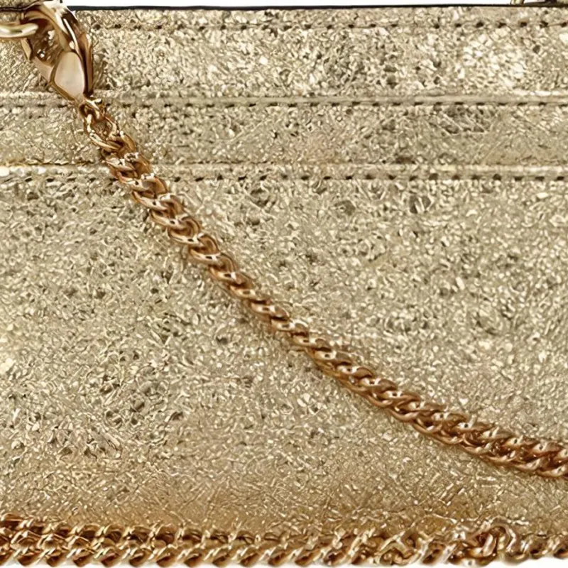VERSACE Leather One Shoulder Crossbody Coin Purses Regular Women's Gold-4