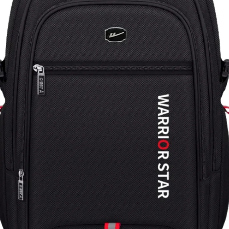 Warrior Water Repellent Fabric Backpack Men's Black-4