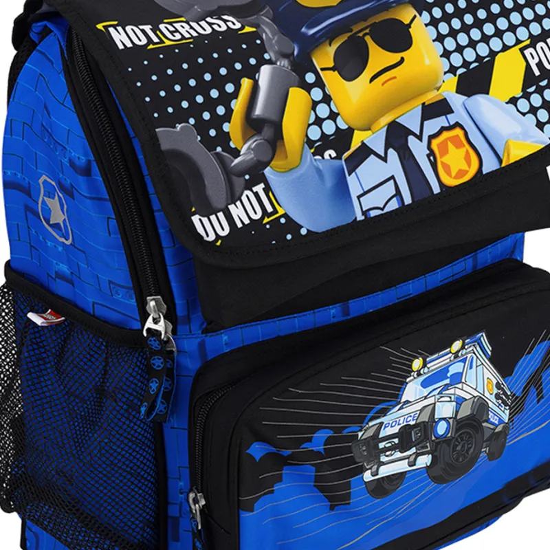 LEGO Polyester Backpack Regular Unisex Blue LEGO City Police Pattern-4