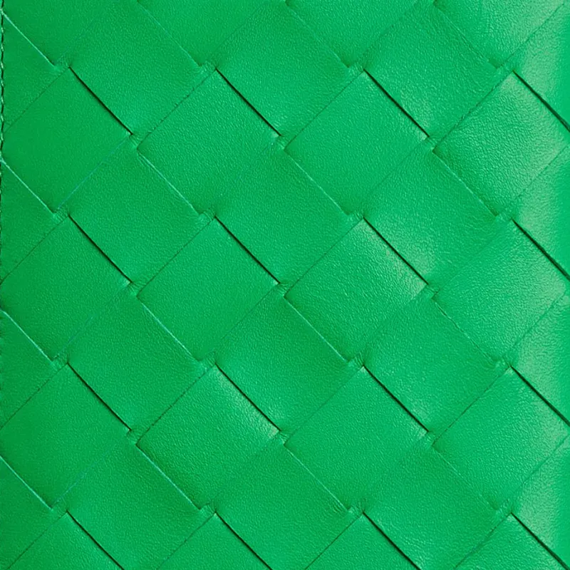 Bottega Veneta Cow Leather Wallet Large Size Men's Parrot Green-4