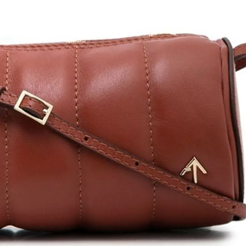 Manu Atelier Calfskin Handbag, Shoulder Bag Women's Red-2