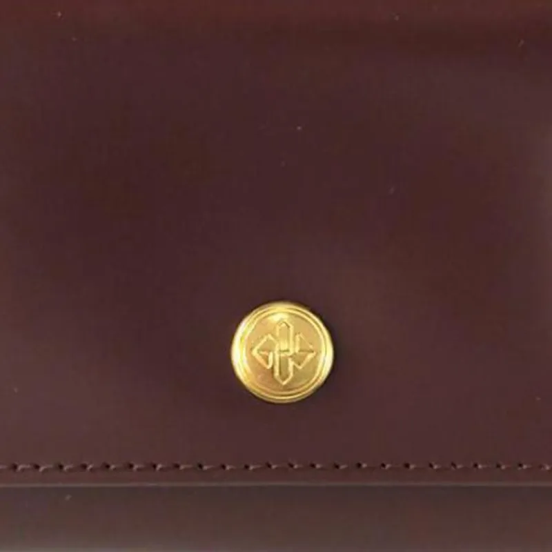 ETTINGER Horse Leather Wallet Men's Red Brown-4