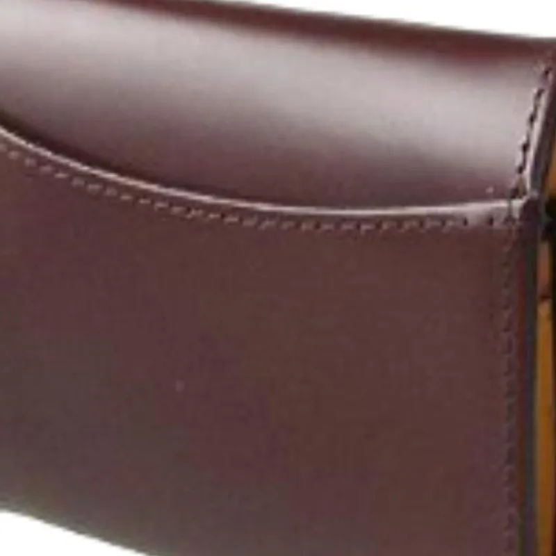 ETTINGER Horse Leather Wallet Men's Red Brown-3