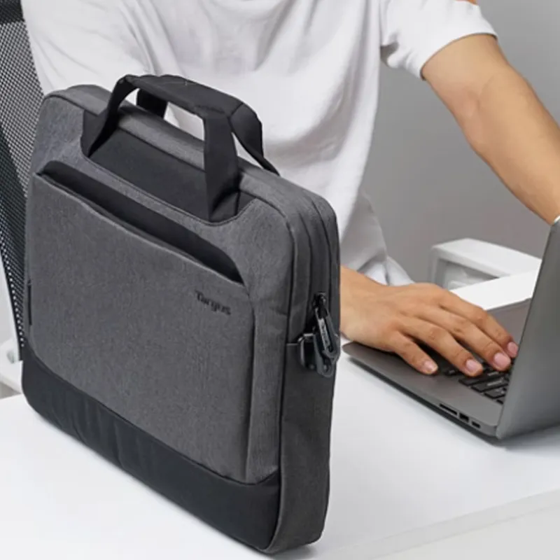 TARGUS Polyester Laptop Bag Medium Size Unisex Gray-4