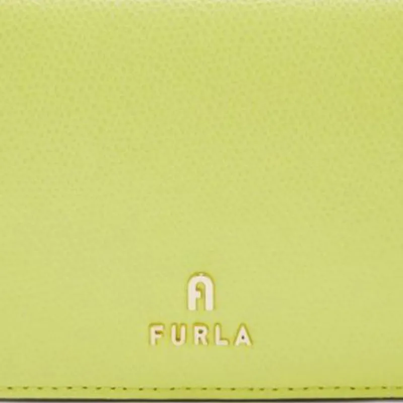 Furla Leather Wallet Trumpets Women's Bright Green-3
