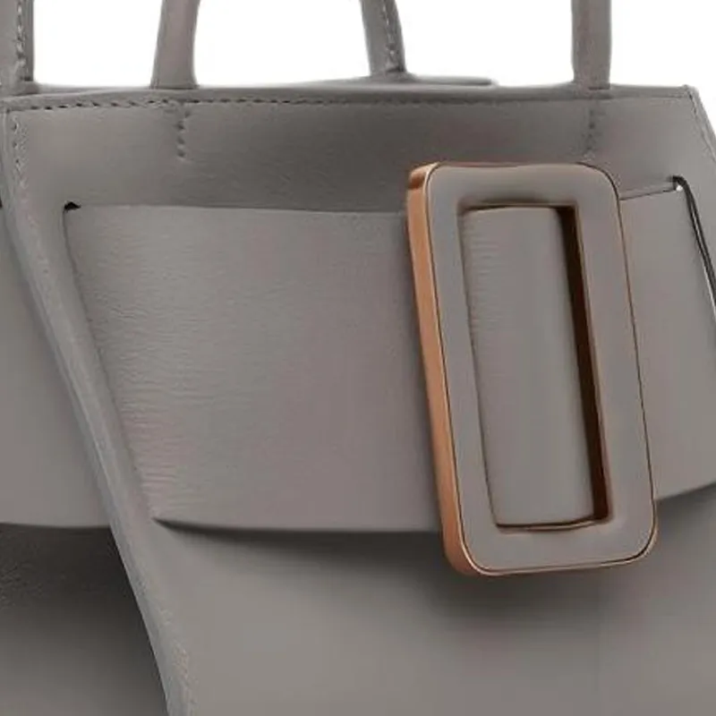 BOYY Grain Calfskin Tote Bag, Shopping Bag, Shoulder Bag, Crossbody Bag, Handbag Regular Women's Gray-3