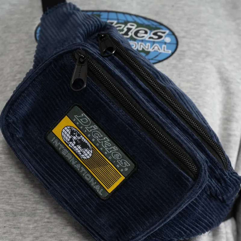 Dickies Cotton And Corduroy Blend Sling Bags One Shoulder Crossbody Fanny Pack Regular Men's Ink Marine Blue-1