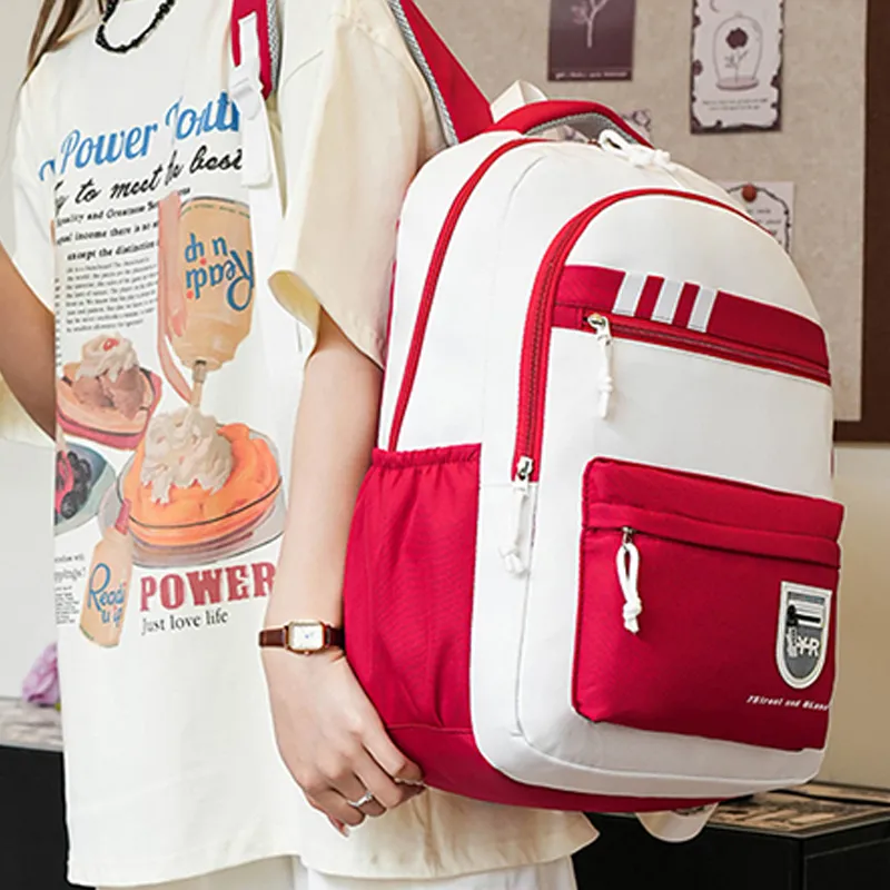 H YXIANG Nylon Backpack Regular Unisex Multicolor-3