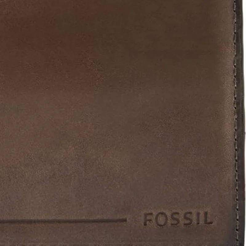 FOSSIL Leather Wallet Regular Men's Brown-4
