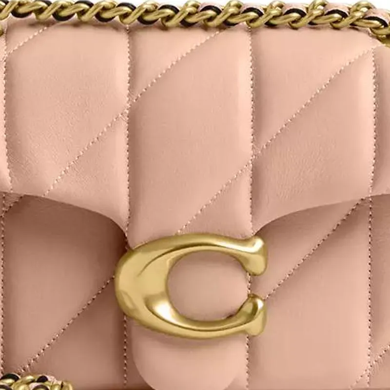 COACH Tabby Nappa Leather Pillow Bag Shoulder Bag Trumpets Women's Light Pink-4