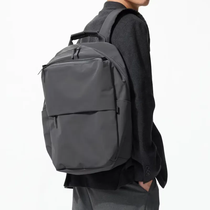 UNIQLO Polyester Backpack Regular Unisex Gray-5