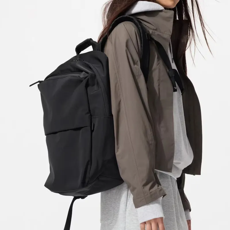 UNIQLO Polyester Backpack Regular Unisex Gray-4