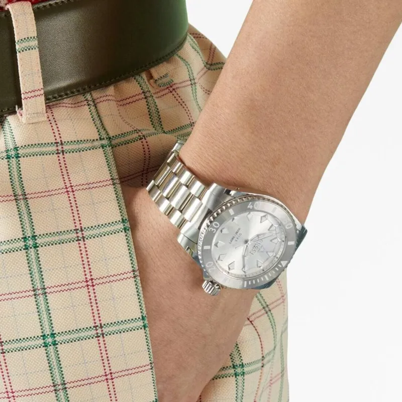 GUCCI Wrist Watch Automatic Mechanical Movement Stainless Steel Watchband 40mm Silver Dial Unisex-3