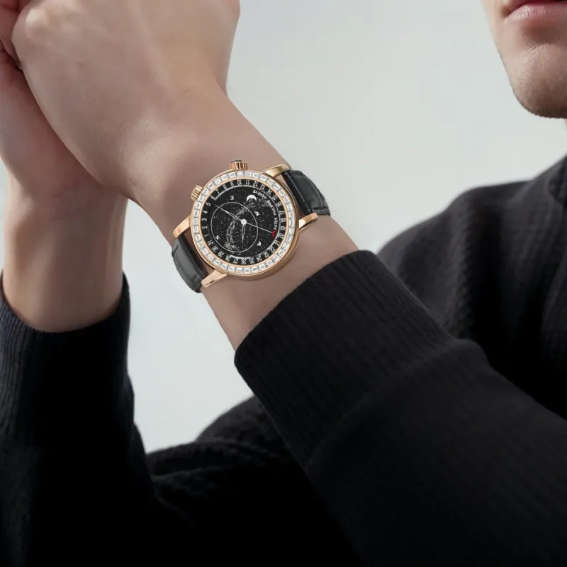 PATEK PHILIPPE Men Super Complex Function Chronograph Series Watch-4